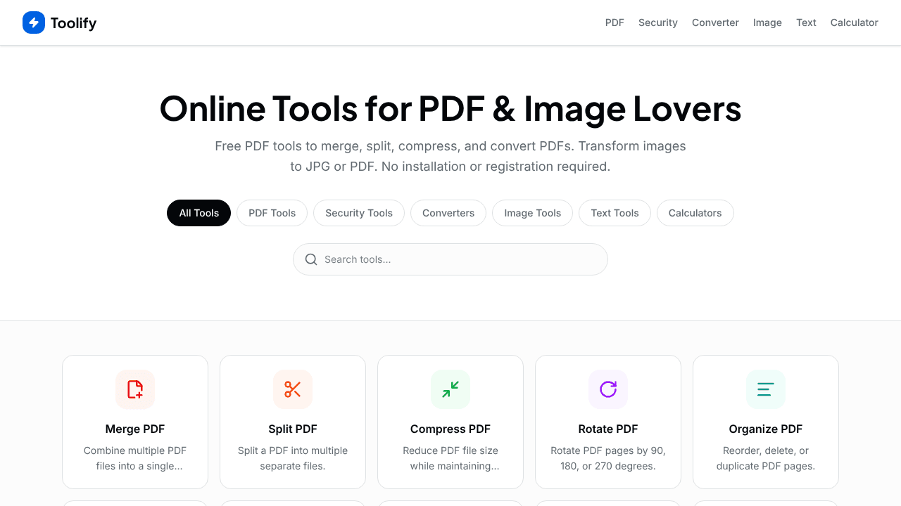 Toolifypdf — All Tools in One Place