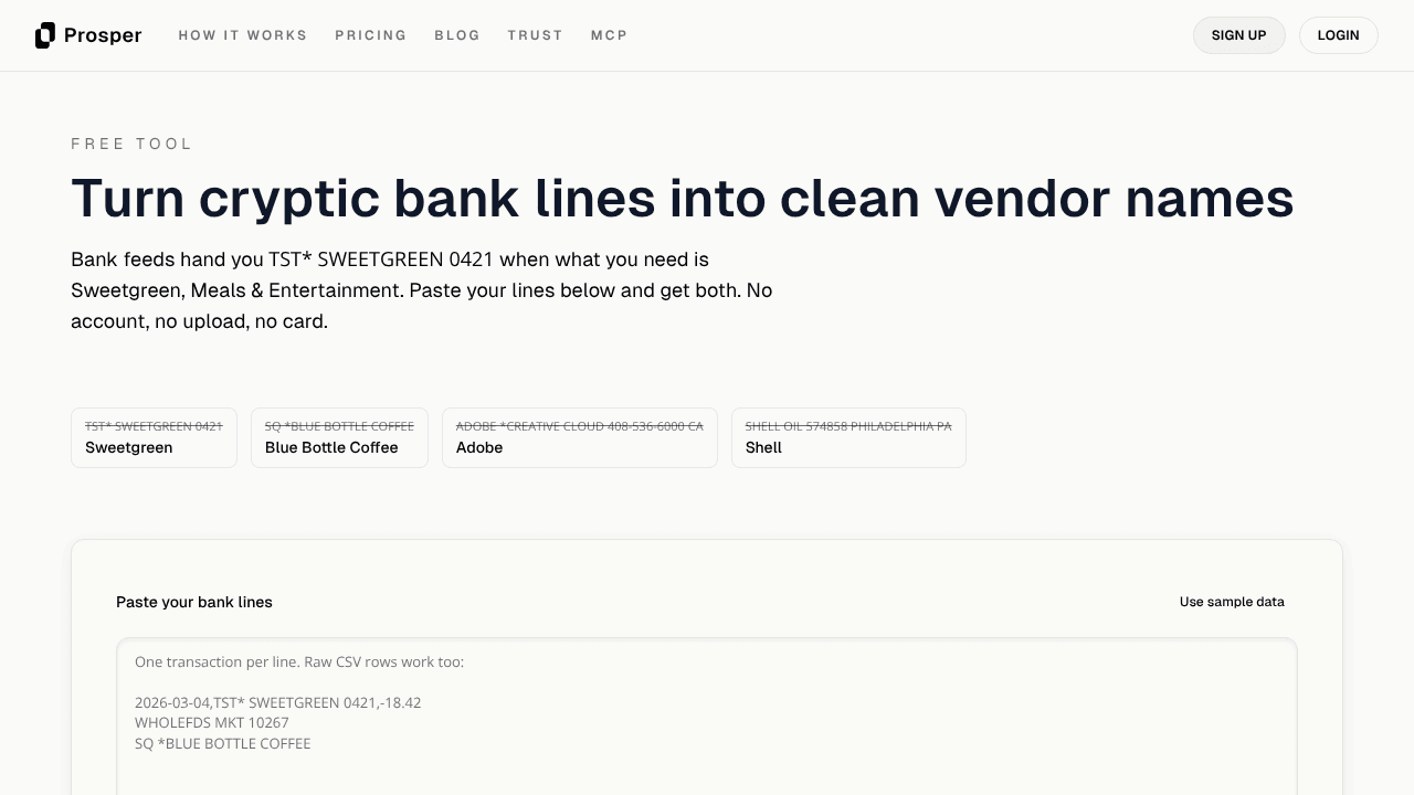 Transaction Cleaner