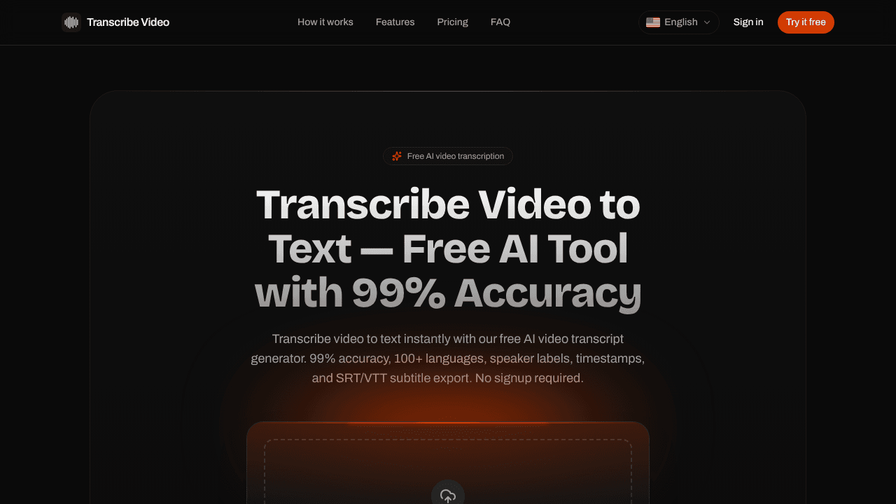 Transcribe Video to Text