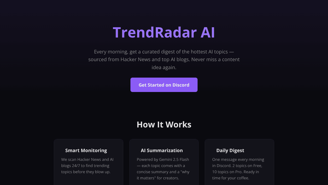 TrendRadar AI
