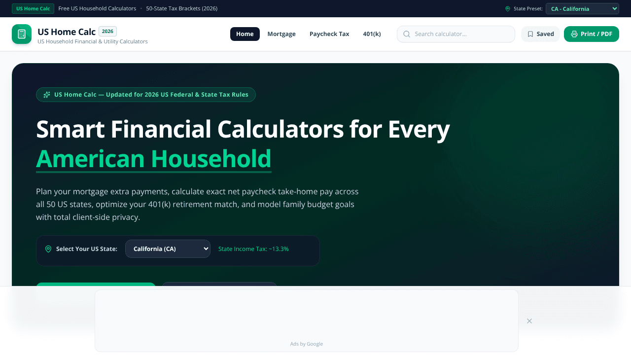 US Home Calc