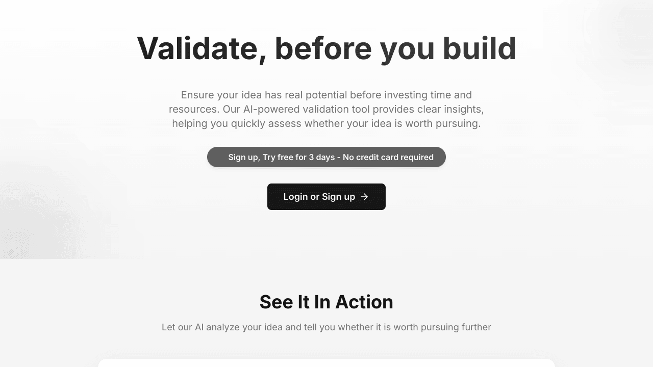Validate-First