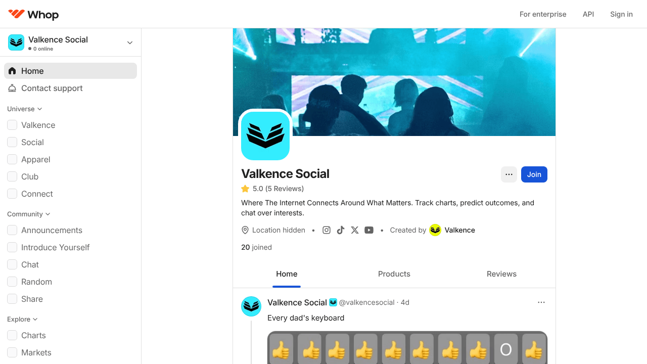 Valkence Social - Talk Internet Culture