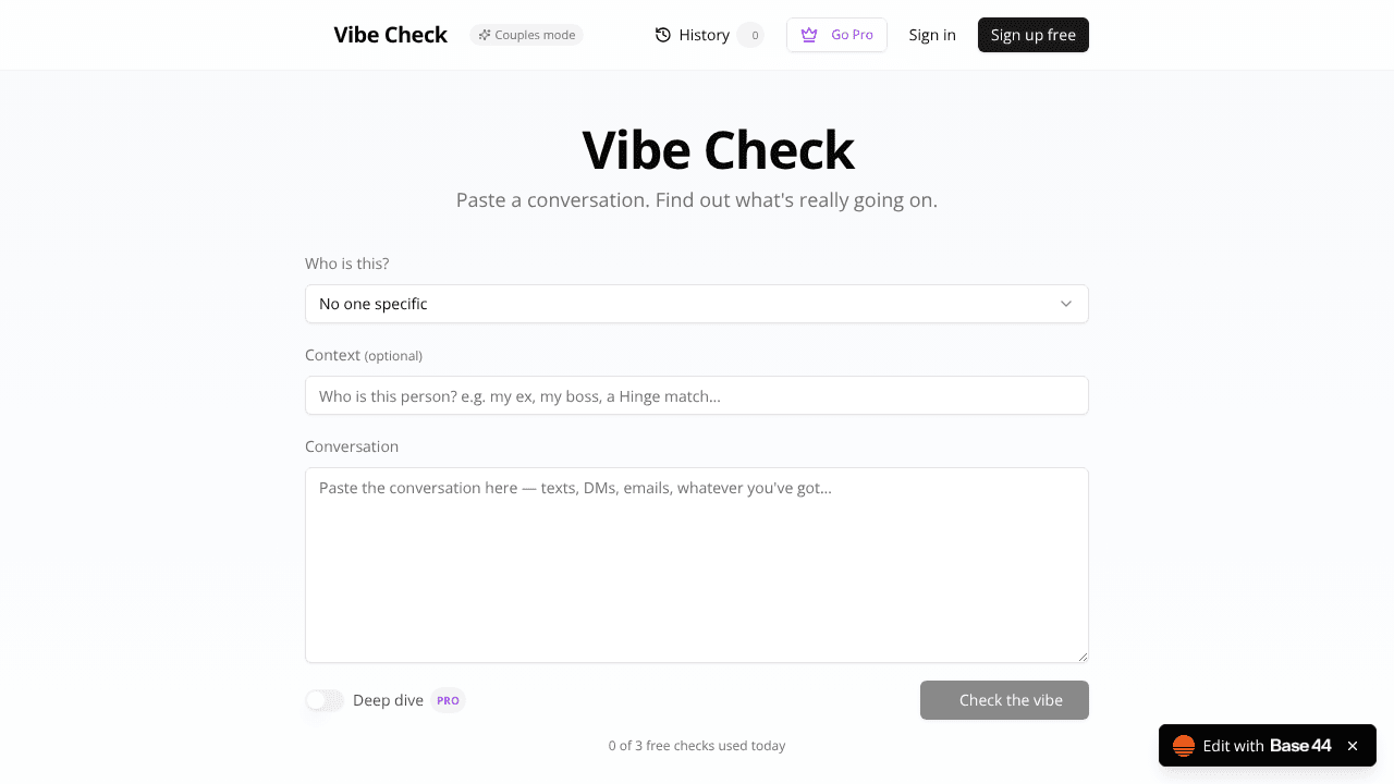 Vibe Check
