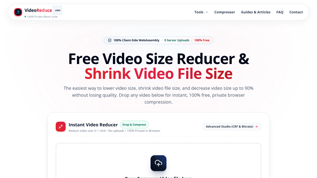 VideoReduce — Free Video Compressor