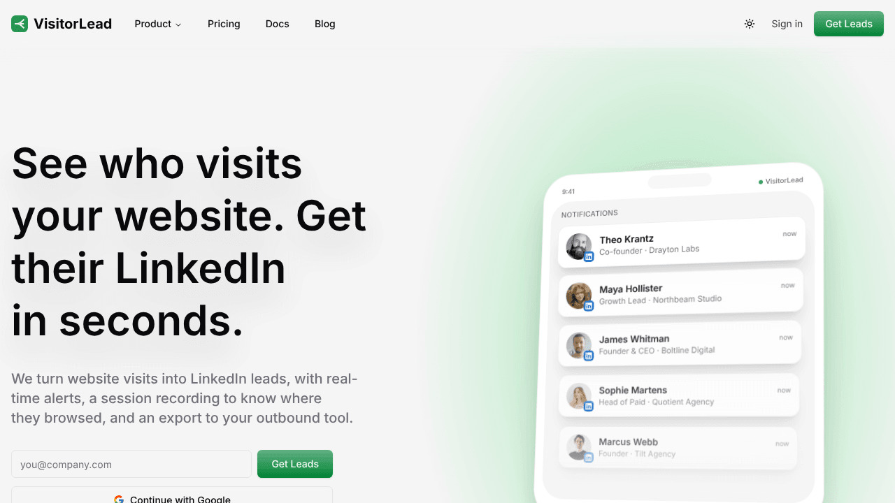 VisitorLead