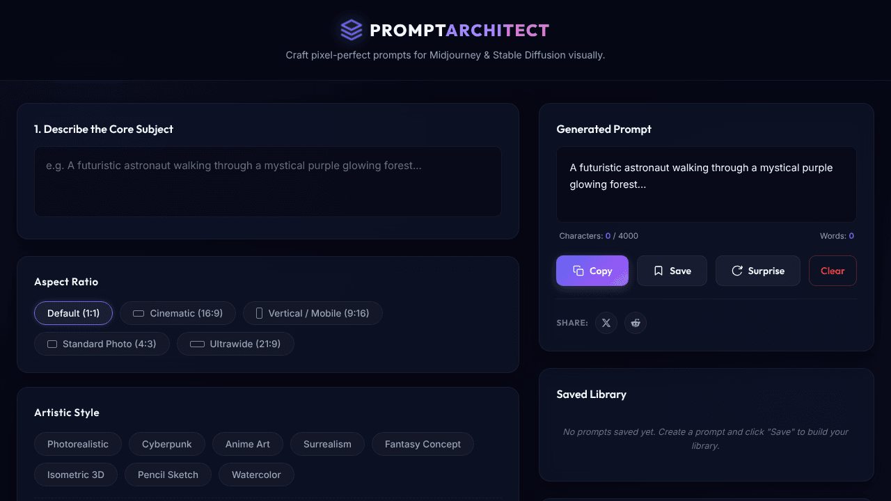 Visual AI Prompt Architect