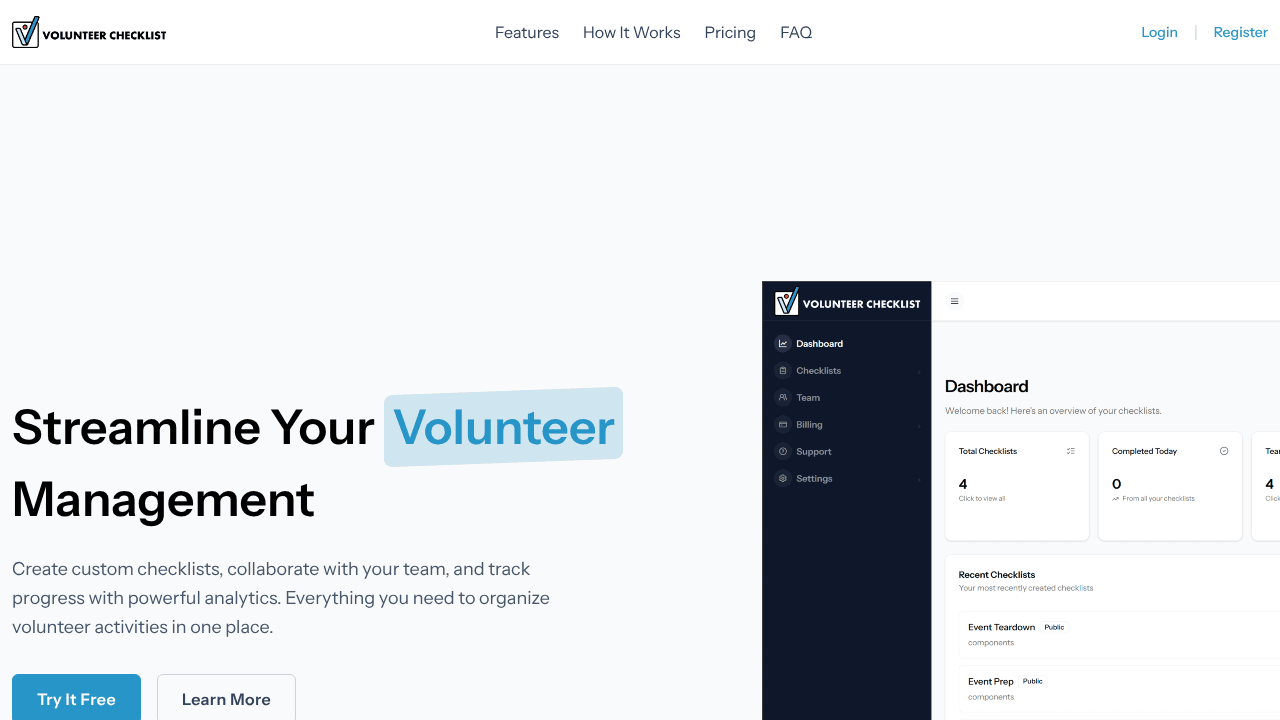 VolunteerChecklist