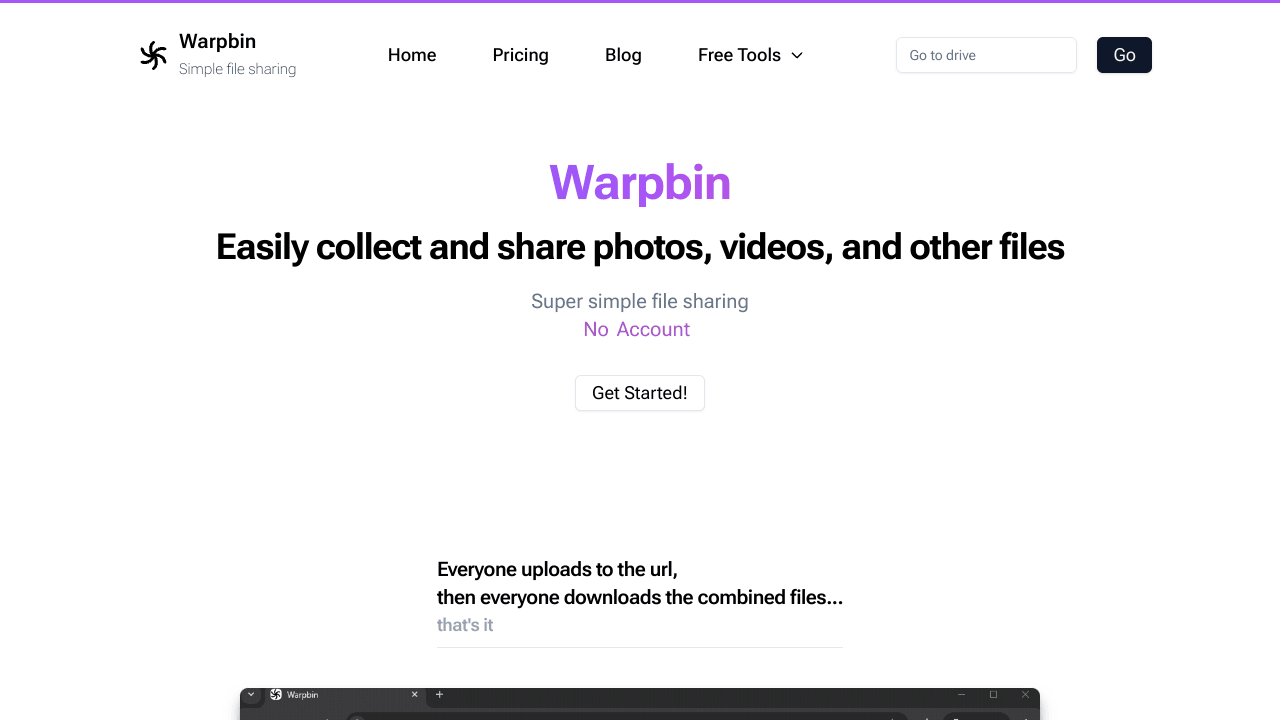 Warpbin