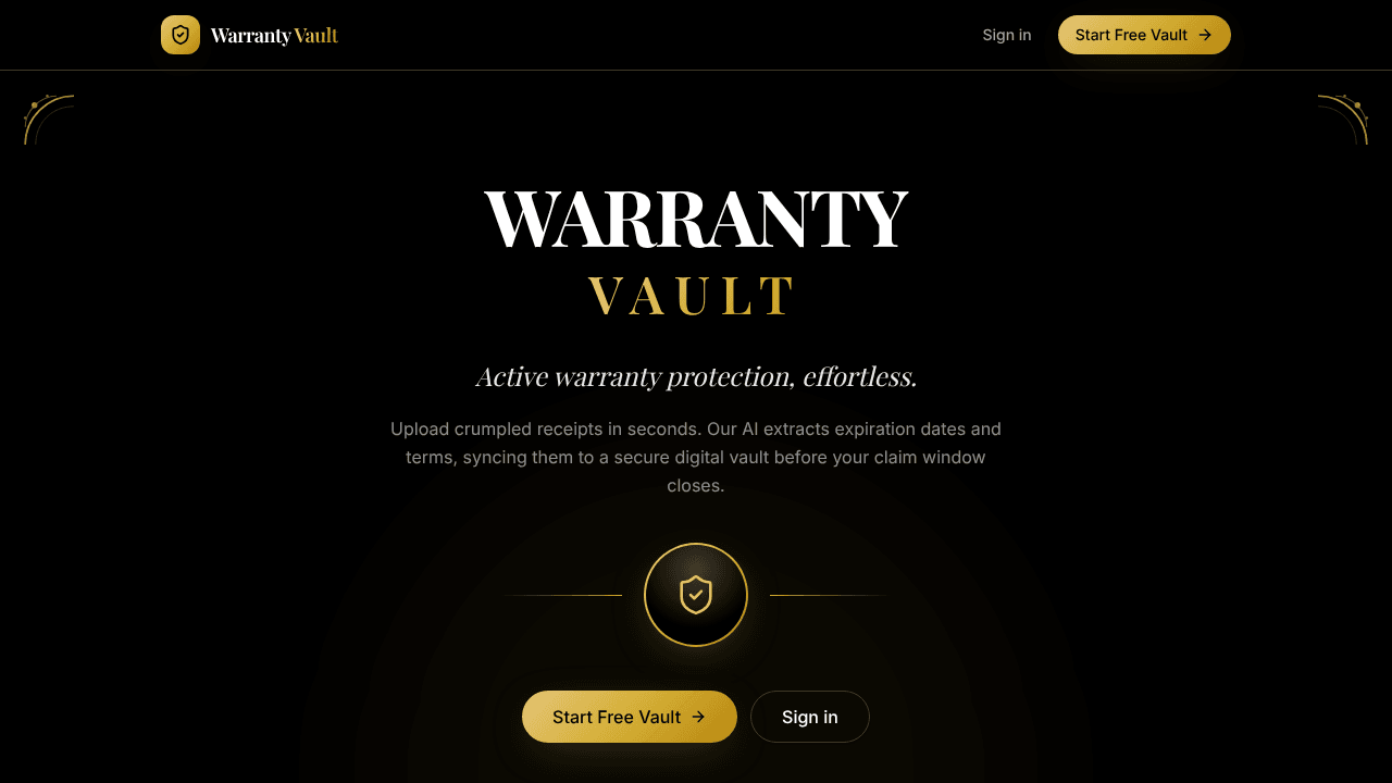 Warranty Vault