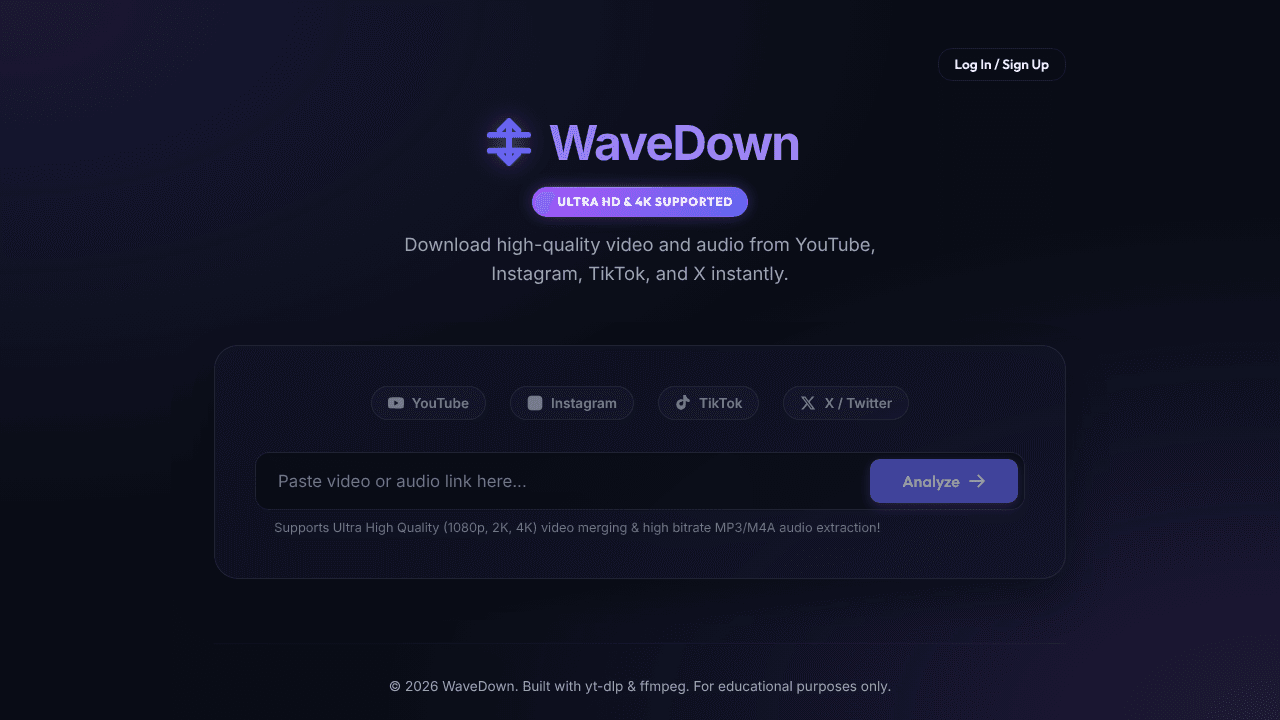 WaveDown  Video & Audio Downloader