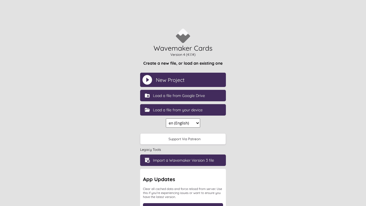 Wavemaker Cards 