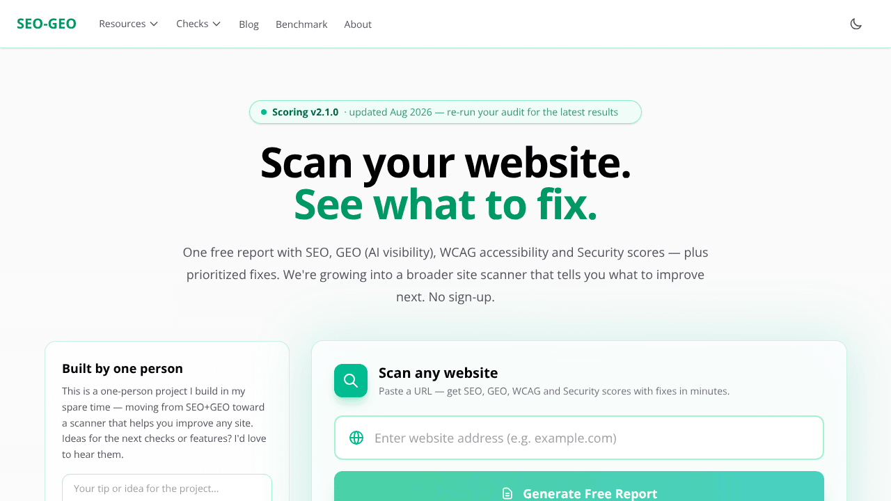 Website Analizer