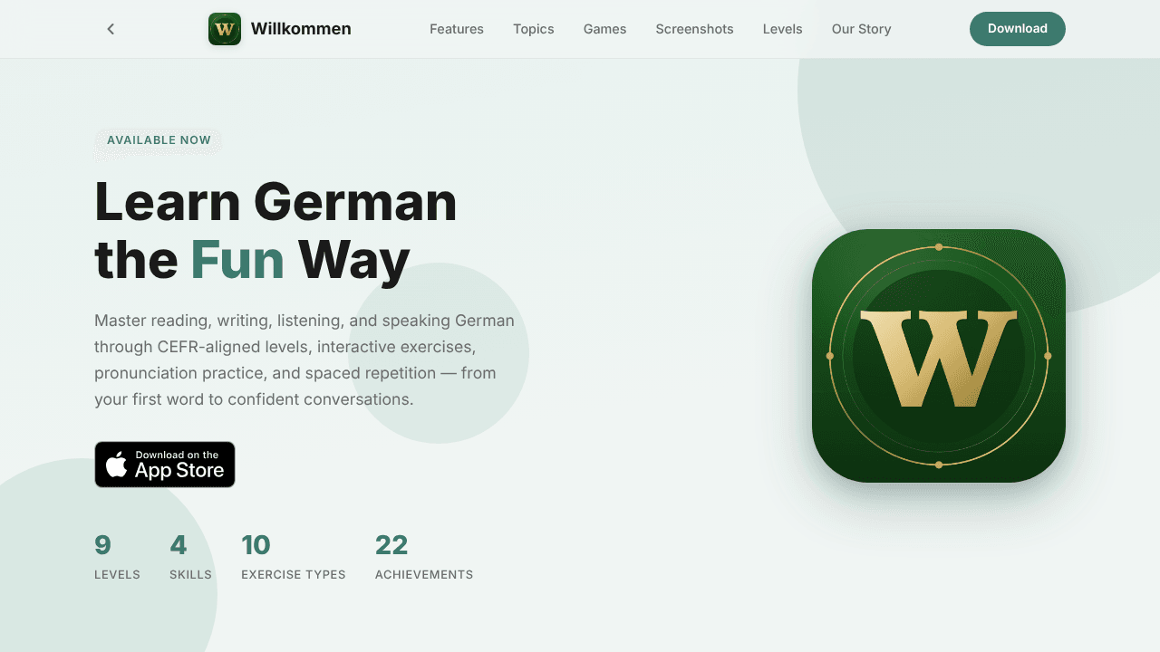 Willkommen - Learn German