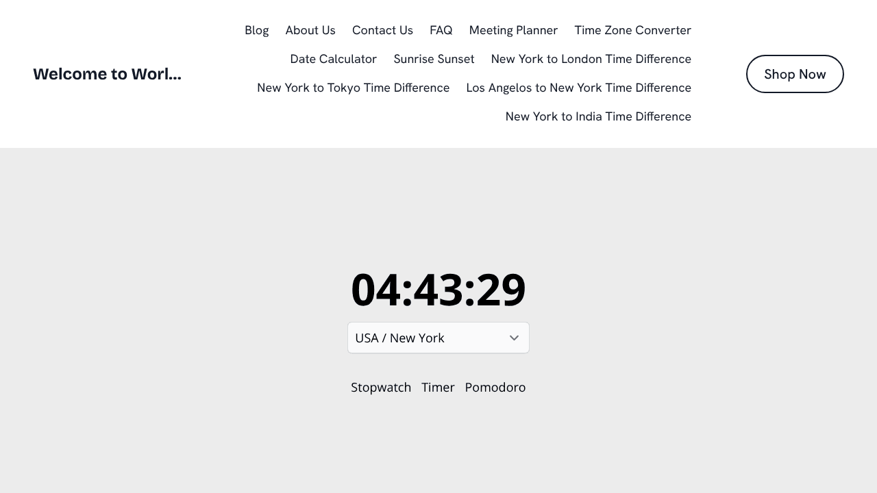 World on Time