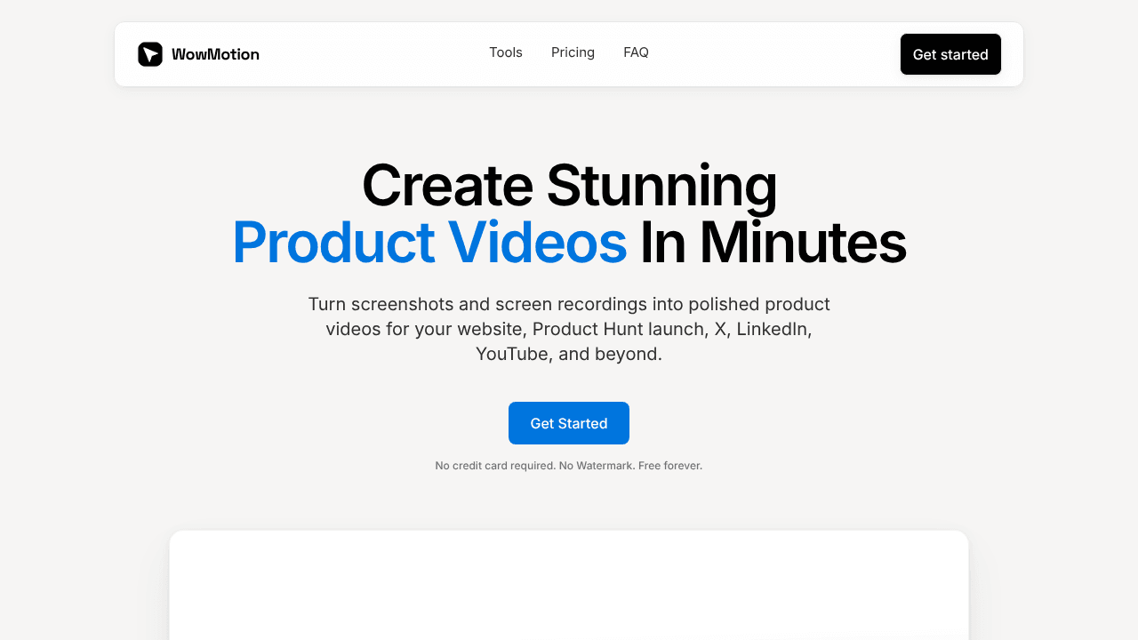 WowMotion - Free Motion Graphics Editor