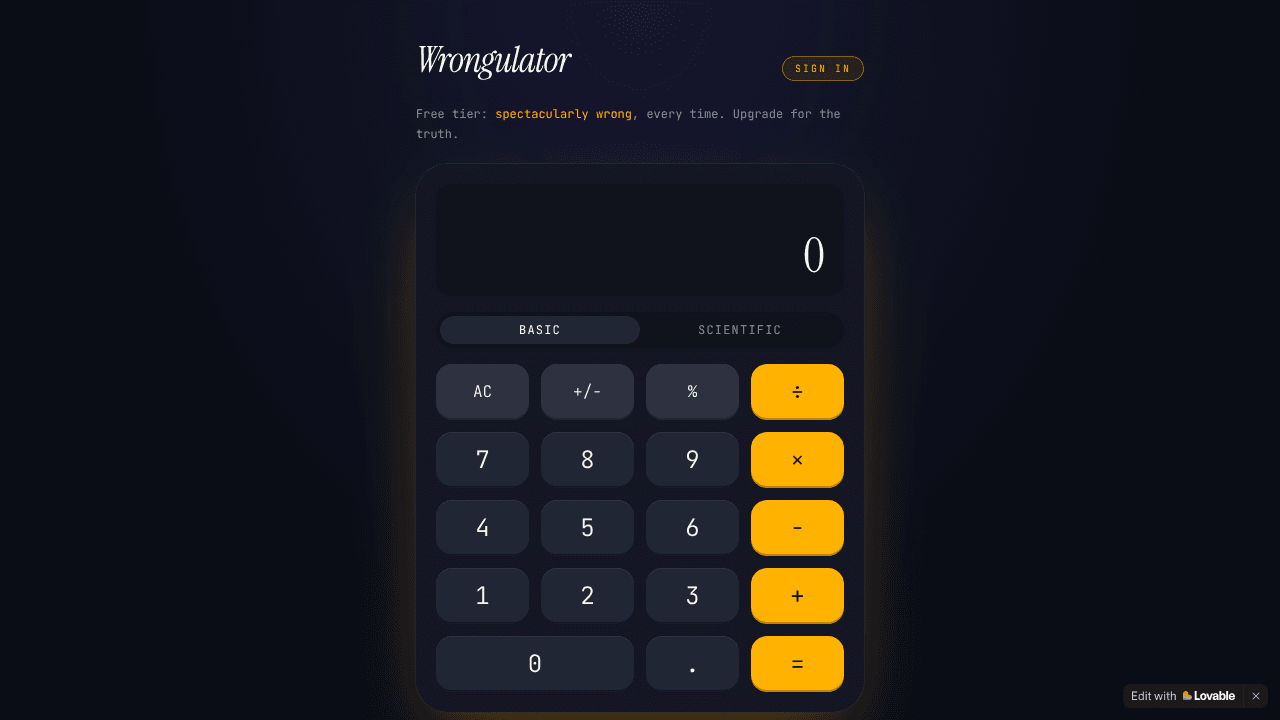 Wrongulator