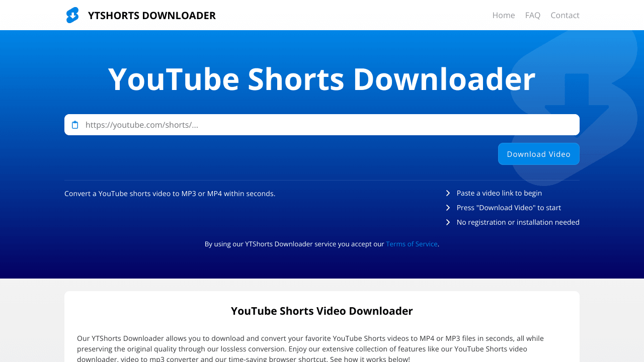 YouTube Shorts Downloader