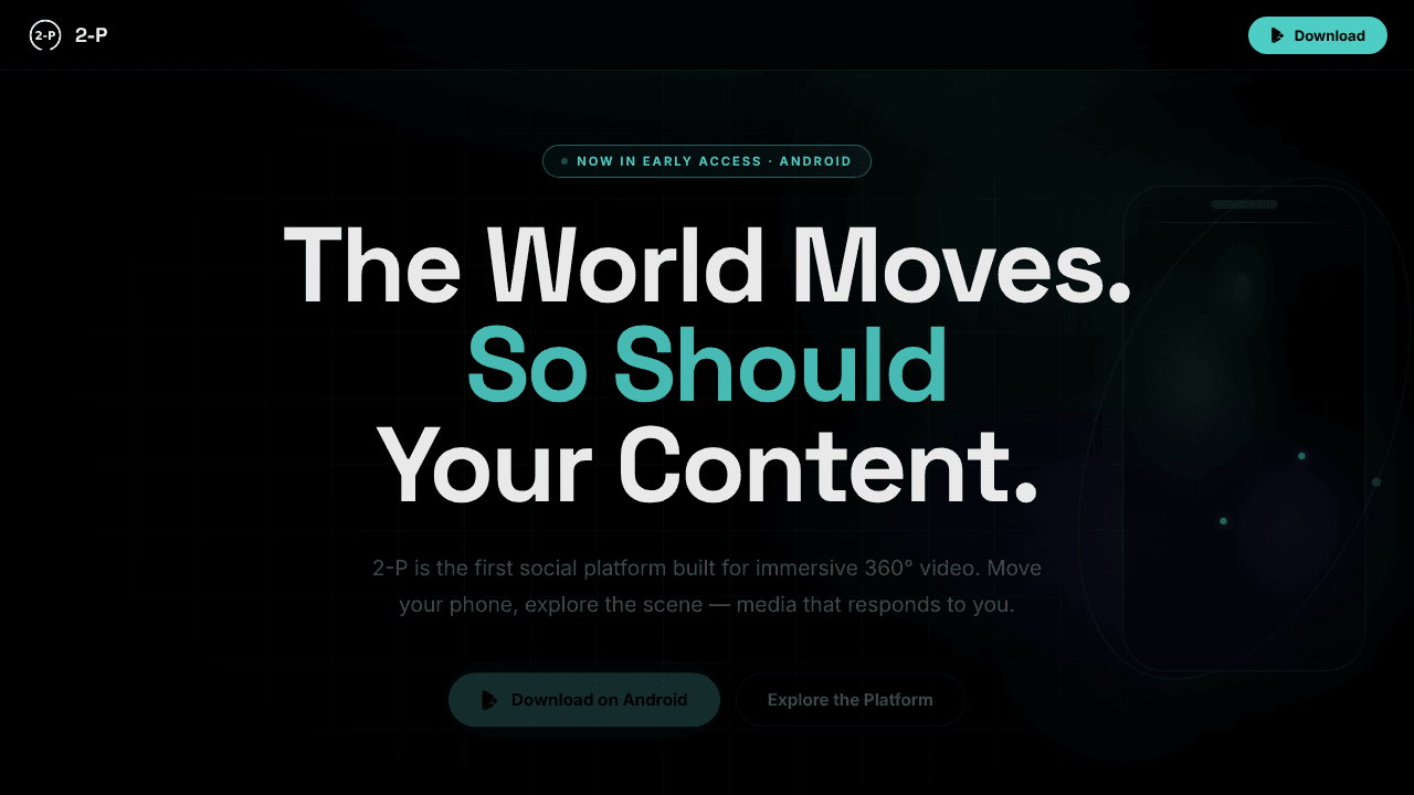 2-P — World's First 360° Social Media