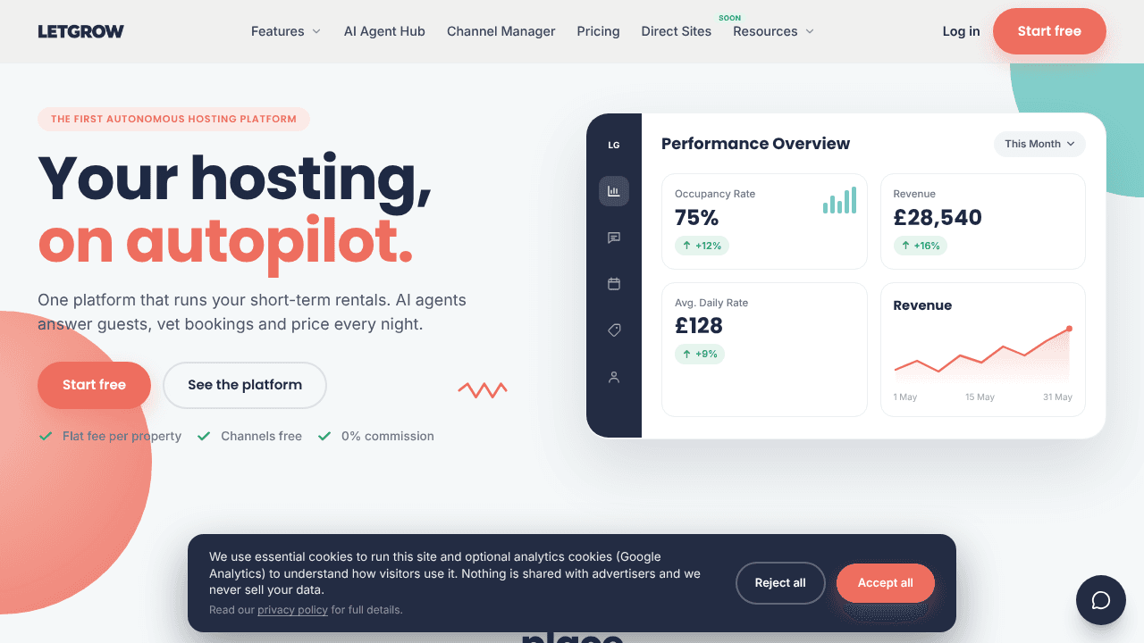 Letgrow website screenshot