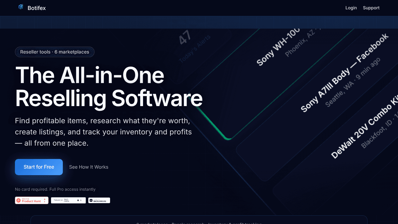 Botifex website screenshot