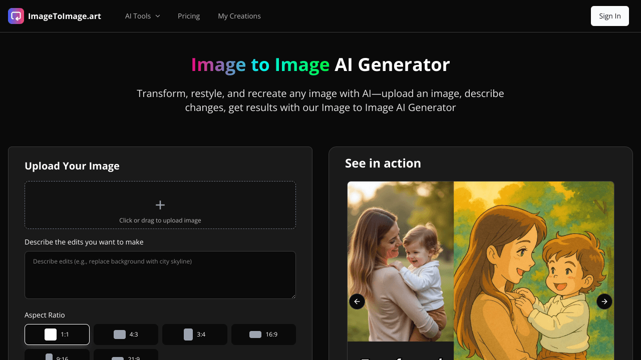 Image to Image AI Generator