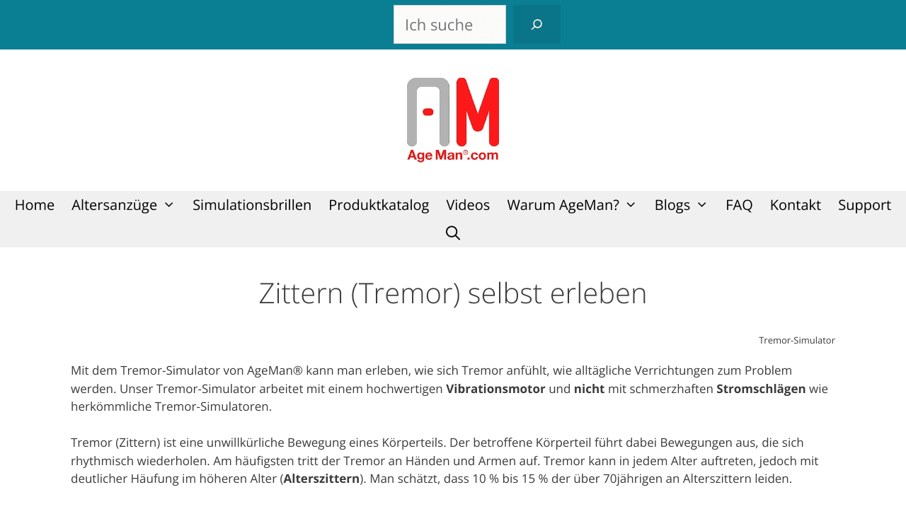 AgeMan® Tremor Simulator