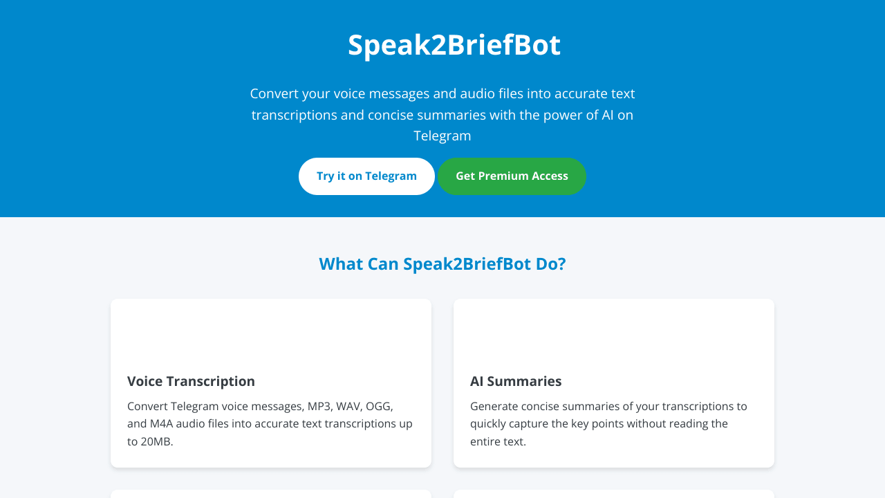 Speak2Brief