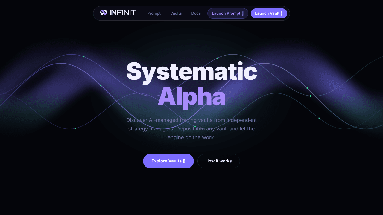 AI-Managed Trading Vault Marketplace