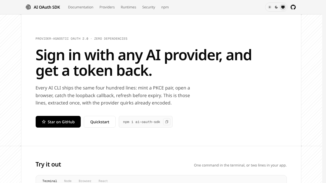 AI OAuth SDK