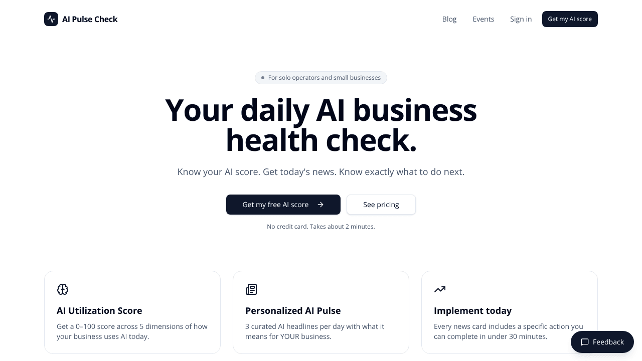 AI Pulse Check
