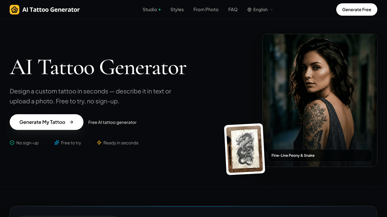 AI Tattoo Generator