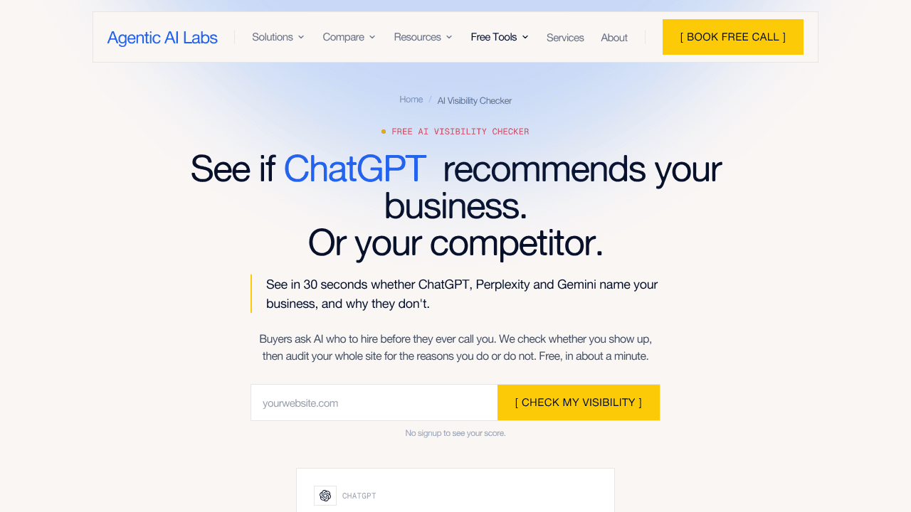AI Visibility Checker
