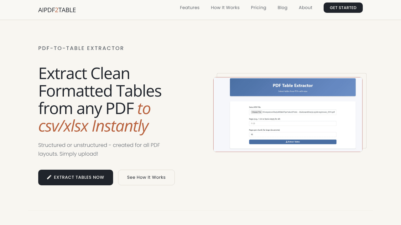AIPDF2TABLE