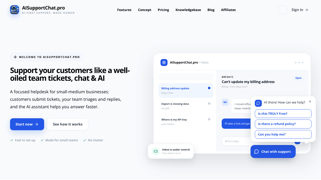 AISupportChat.pro Launch