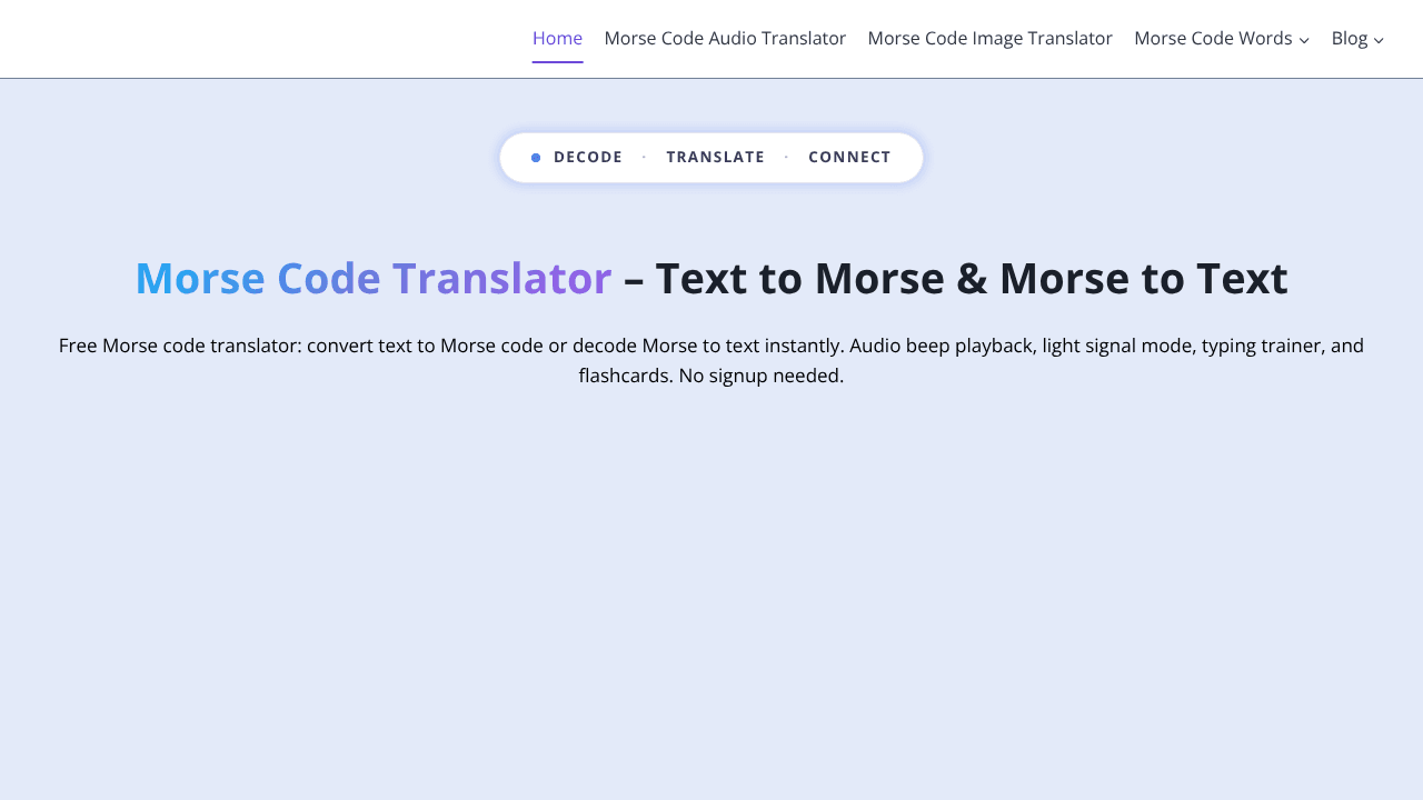 All Morse Code