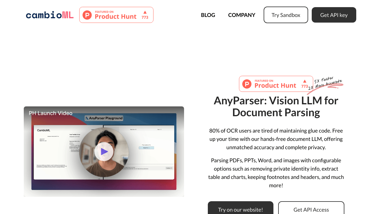 AnyParser API (YC S23)