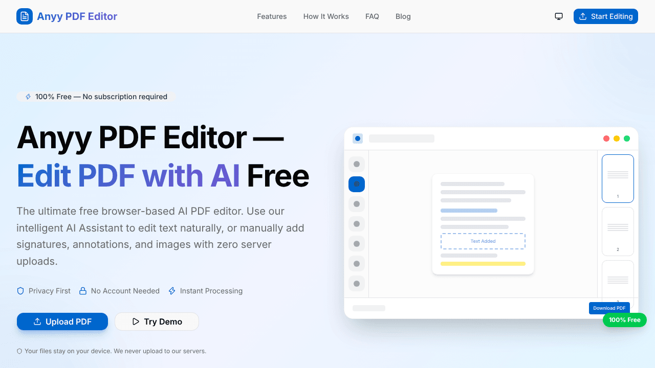 Anyy PDF Editor