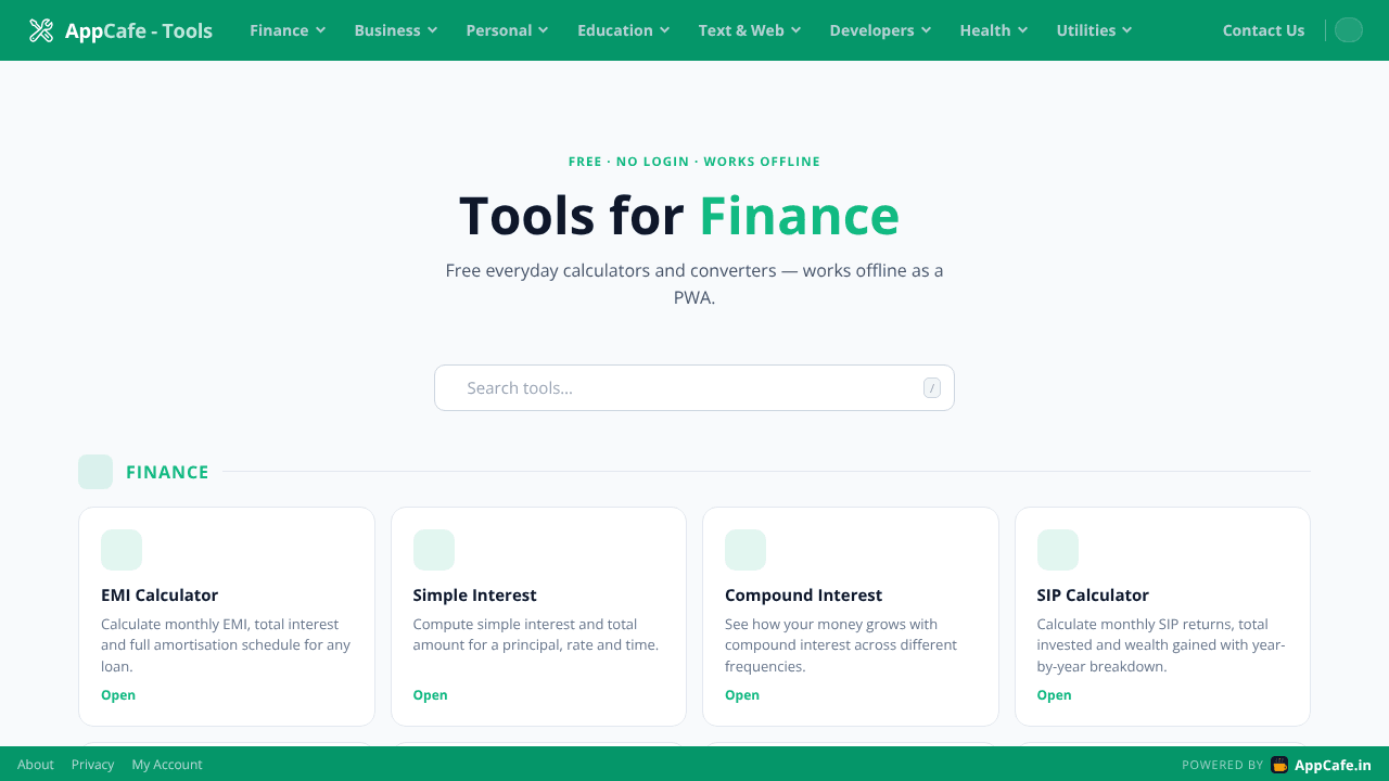 AppCafe Tools