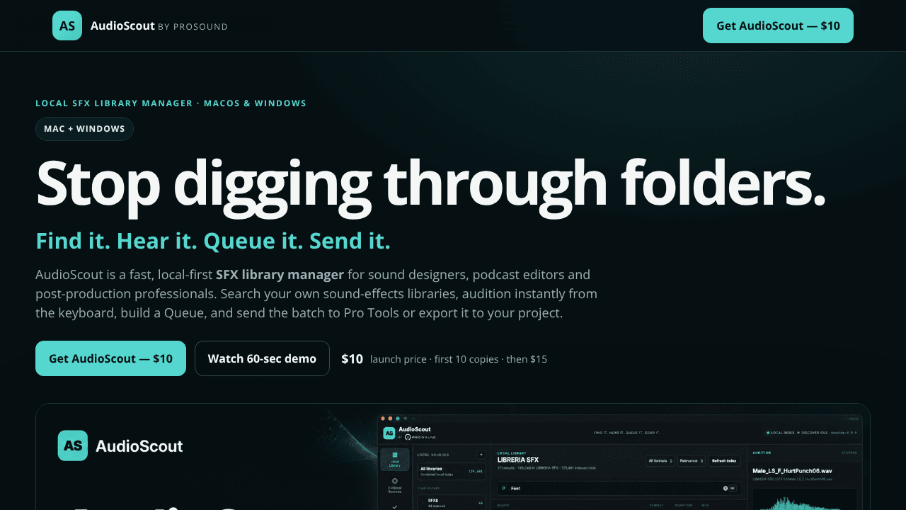 AudioScout by ProSound