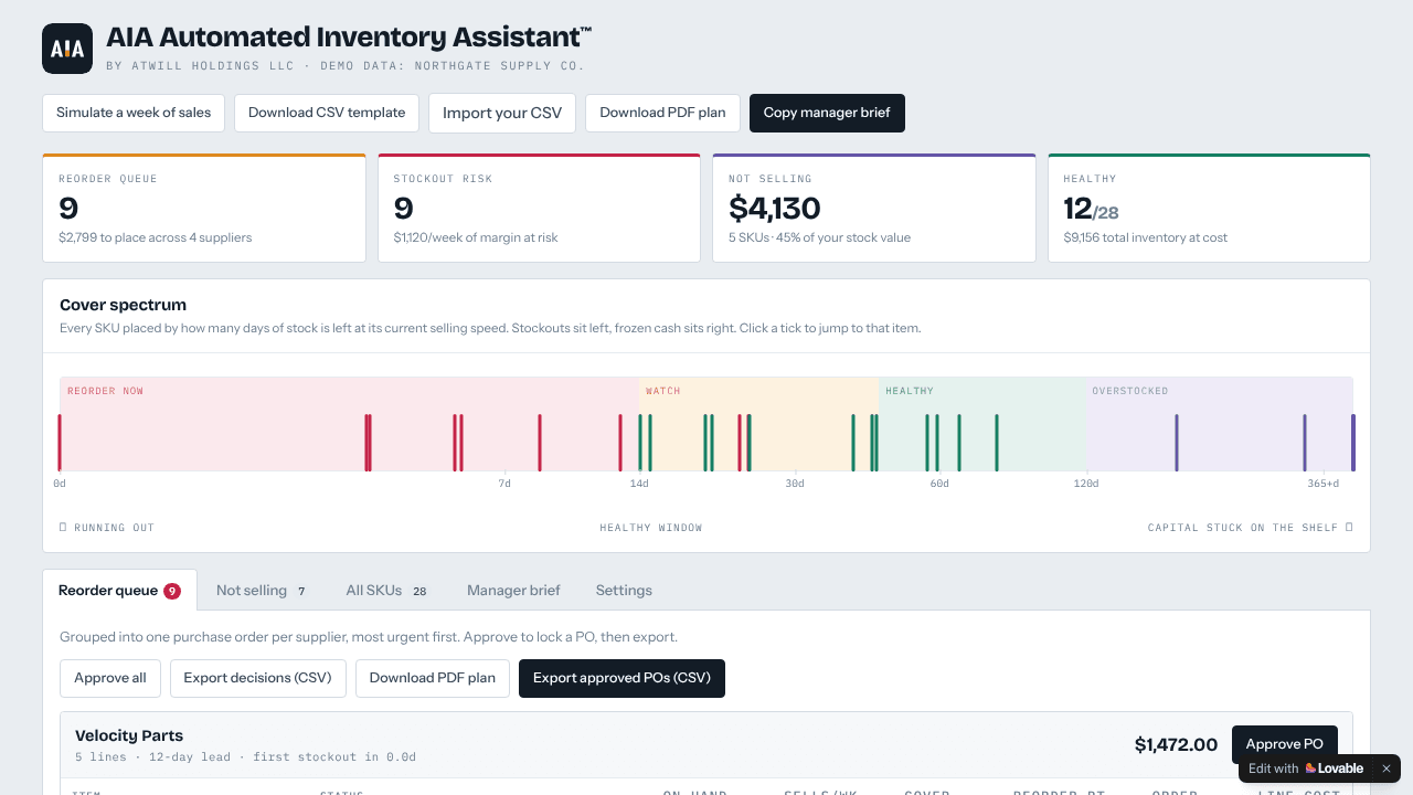 Automated Inventory Assistant