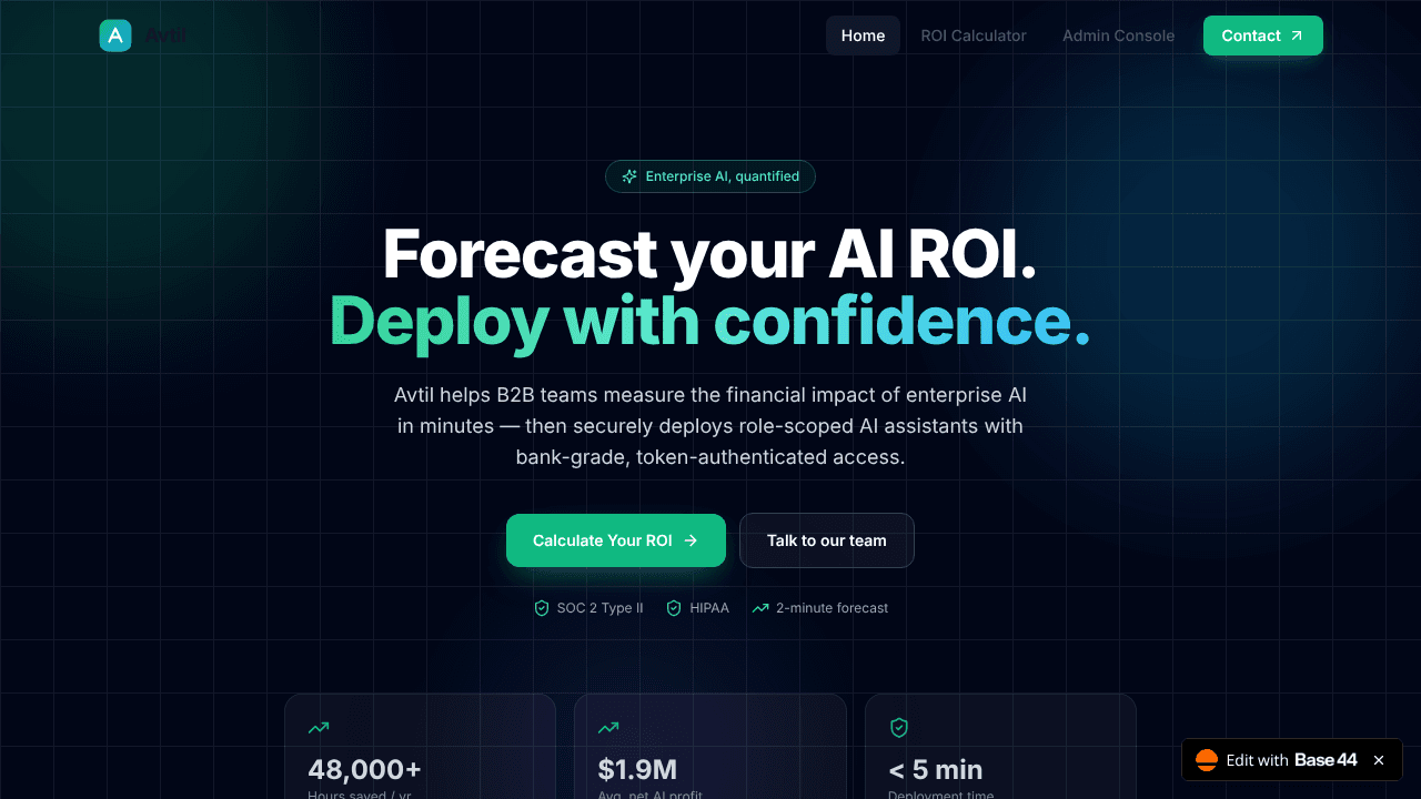 Avtil website screenshot