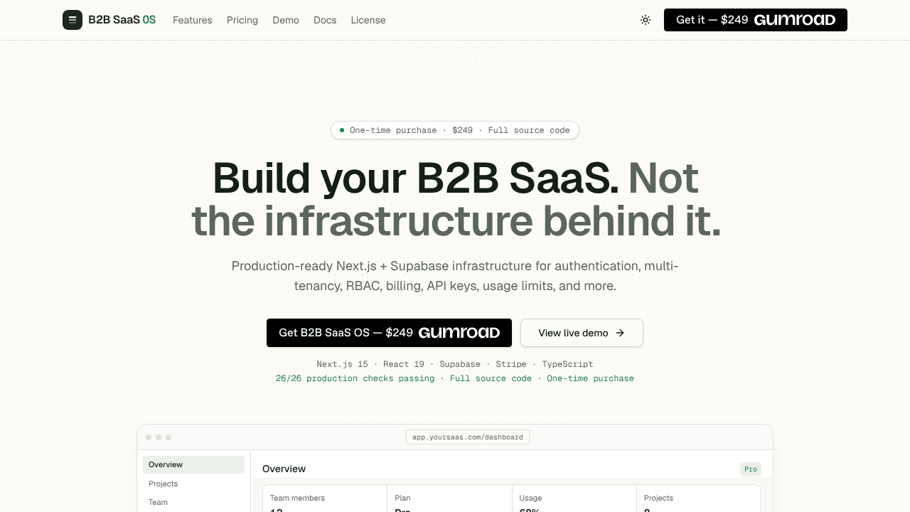 B2B SaaS OS