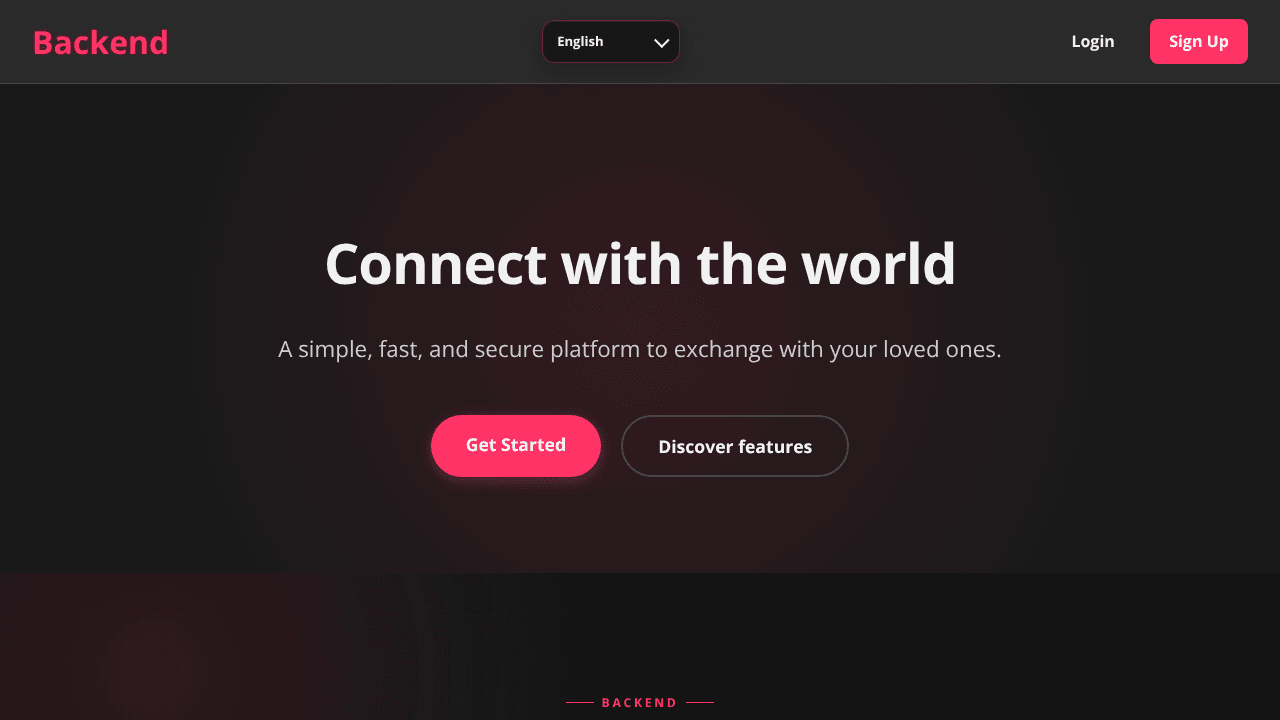 Backend Social