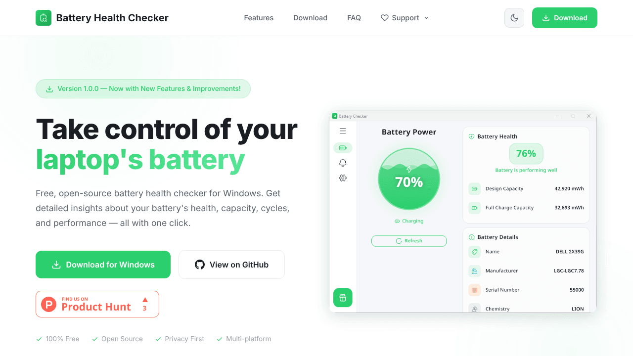 Battery Health Checker