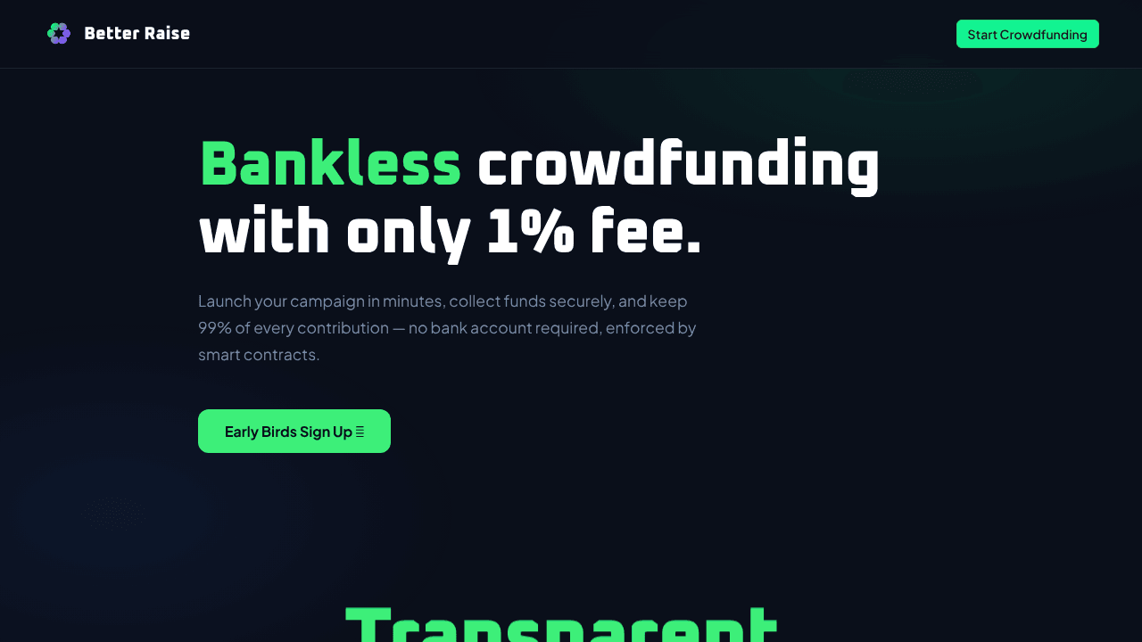 Better Raise — Bankless Crowdfunding