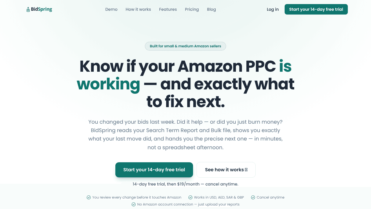 BidSpring - Amazon PPC Optimization