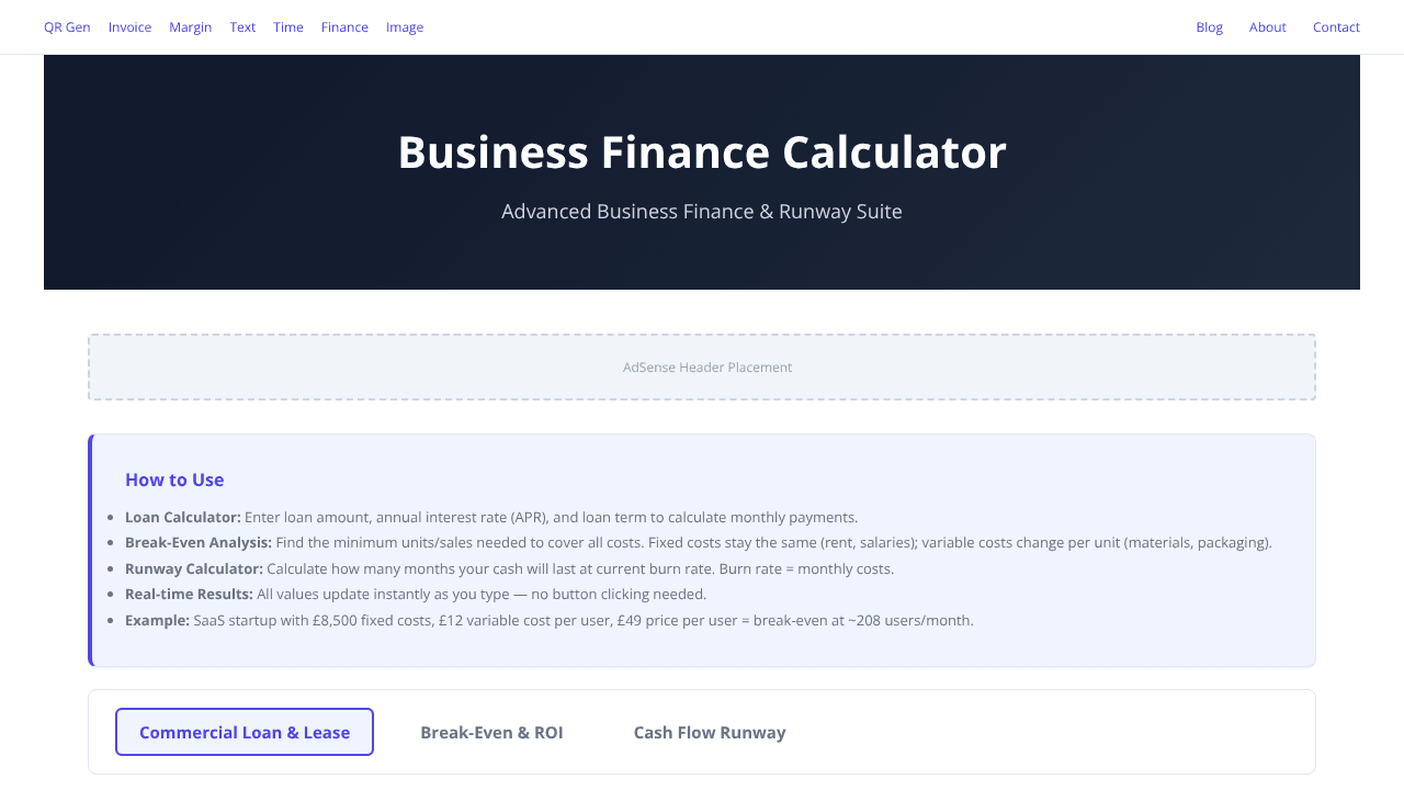 BizFinanceCalc
