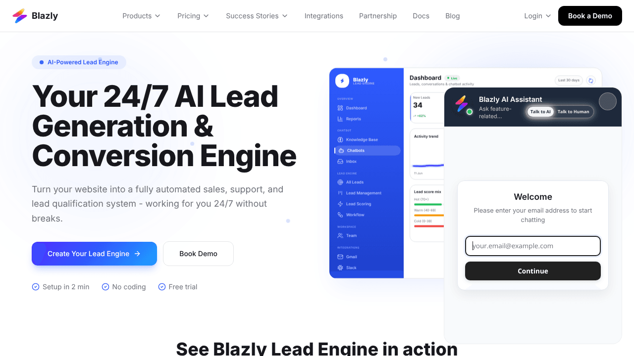 Blazly Lead Engine