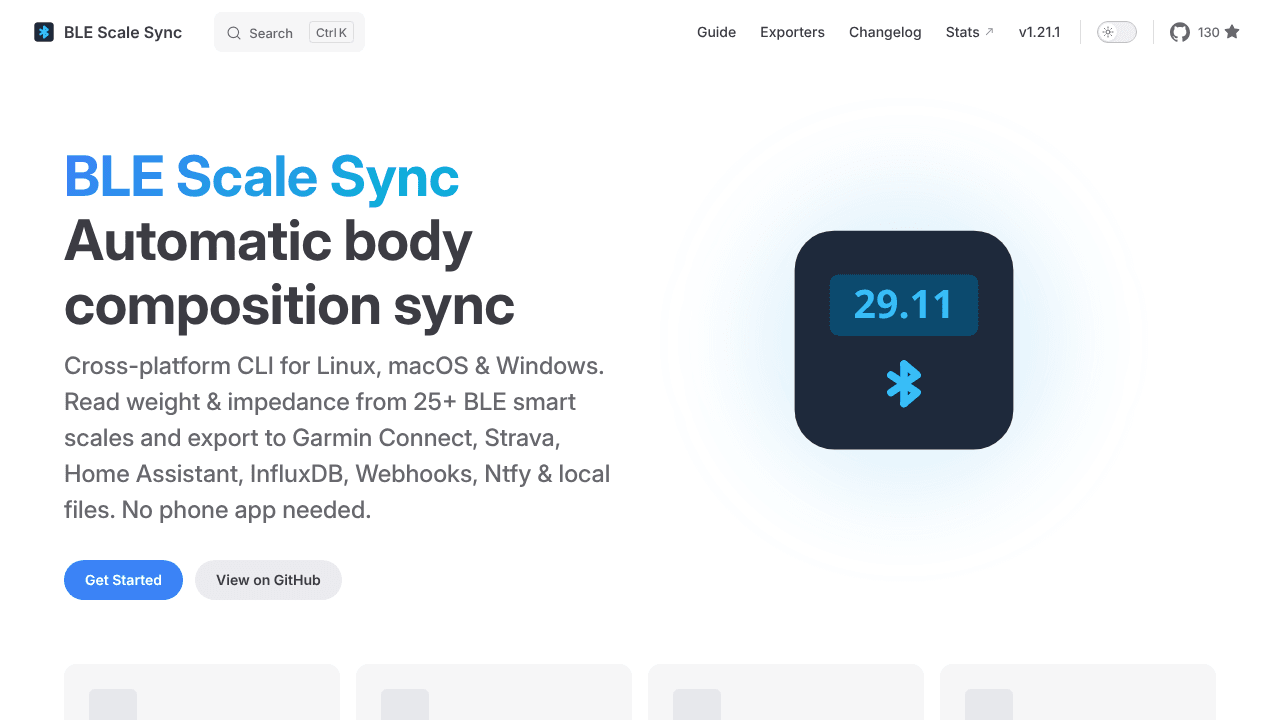 BLE Scale Sync